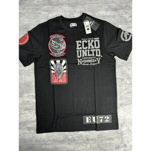 Ecko UNTLD Rhino Graphic Black T-Shirt~ New with Tags M-3XL~